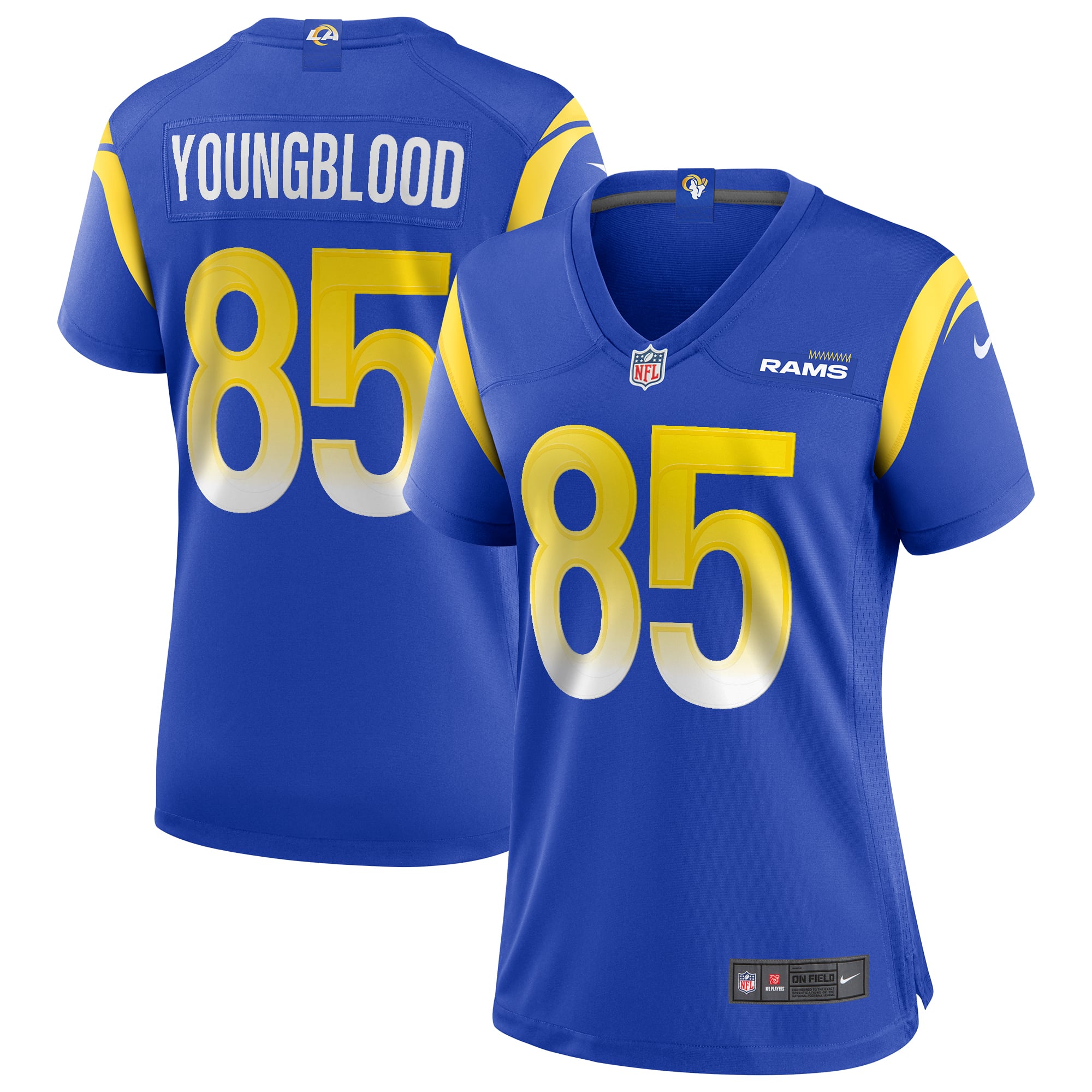 Women's Los Angeles Rams Jack Youngblood Royal Game Retired Player Jersey