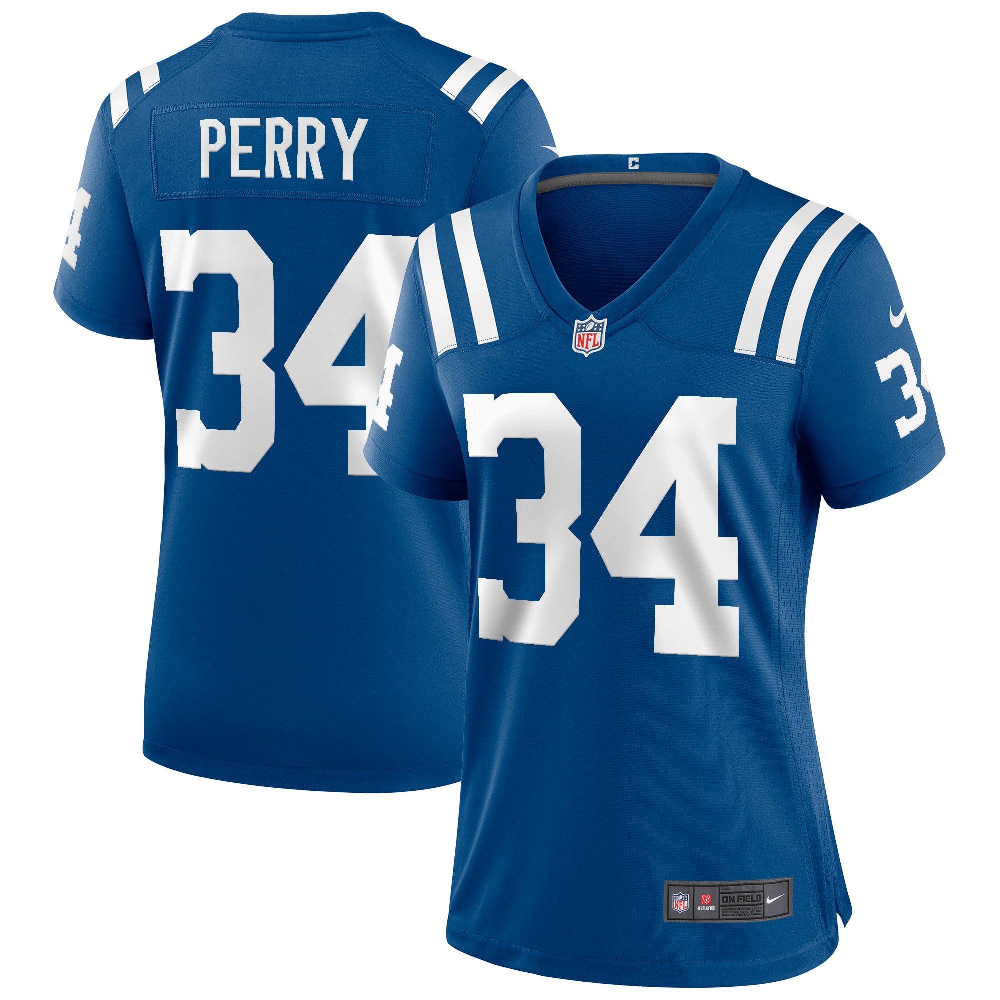 Women's Indianapolis Colts Joe Perry Royal Game Retired Player Jersey