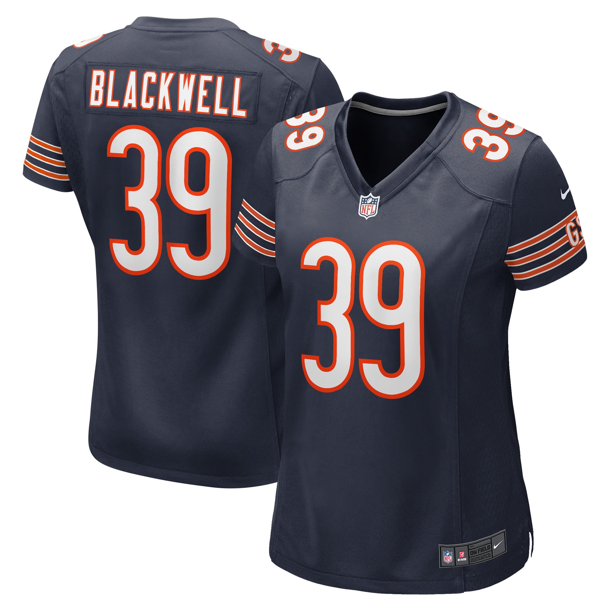 Women's Chicago Bears Josh Blackwell Navy Game Player Jersey