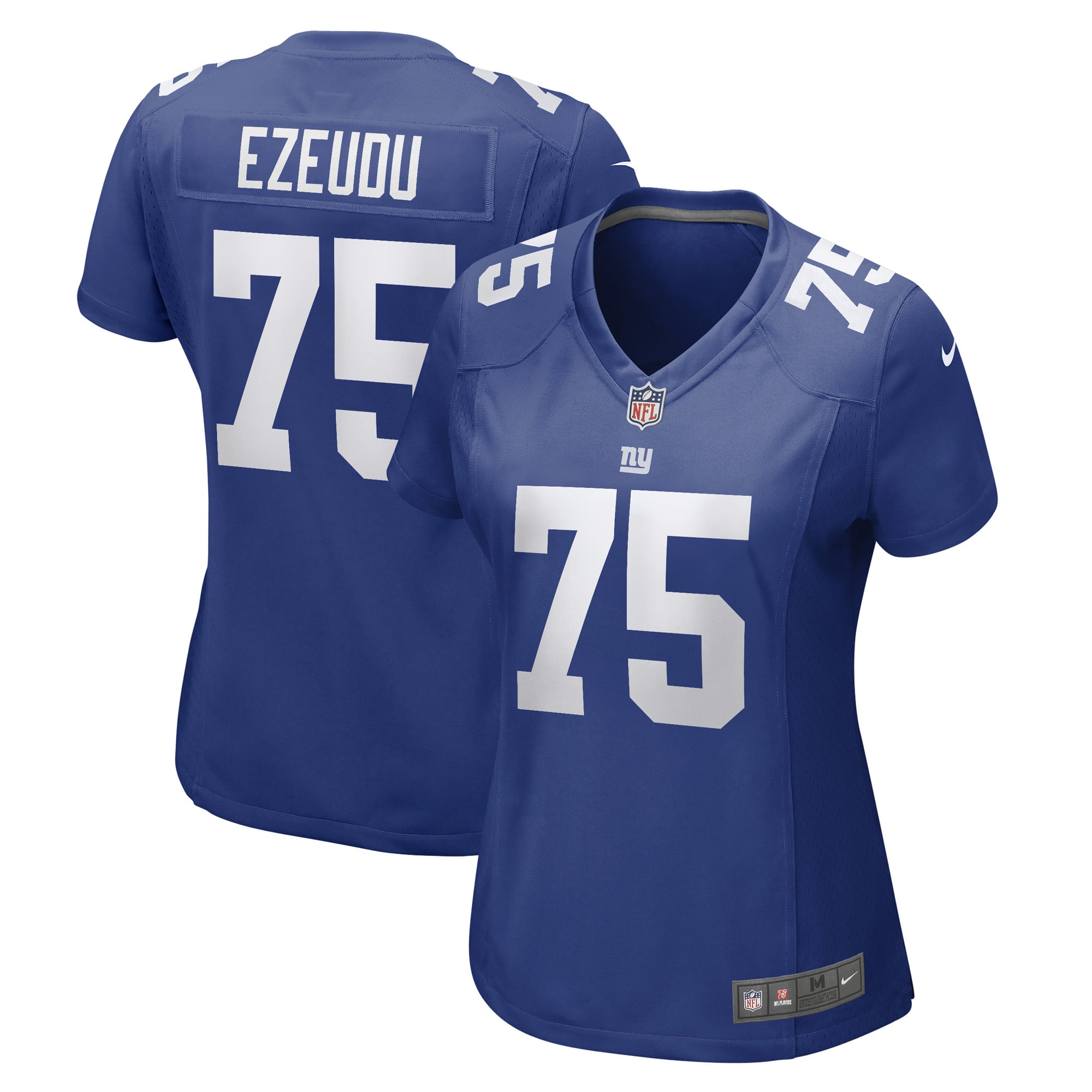 Women's New York Giants Joshua Ezeudu Royal Game Player Jersey