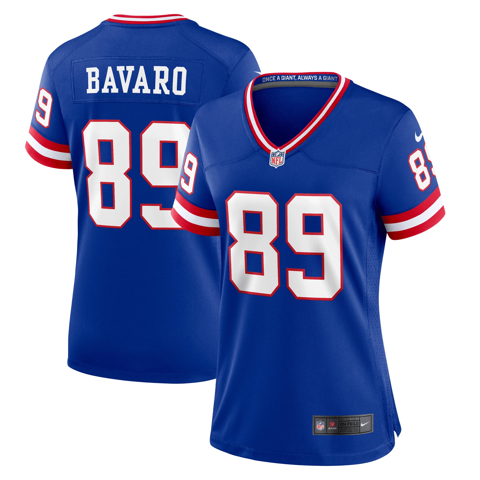 Women's New York Giants Mark Bavaro Royal Classic Retired Player Game Jersey