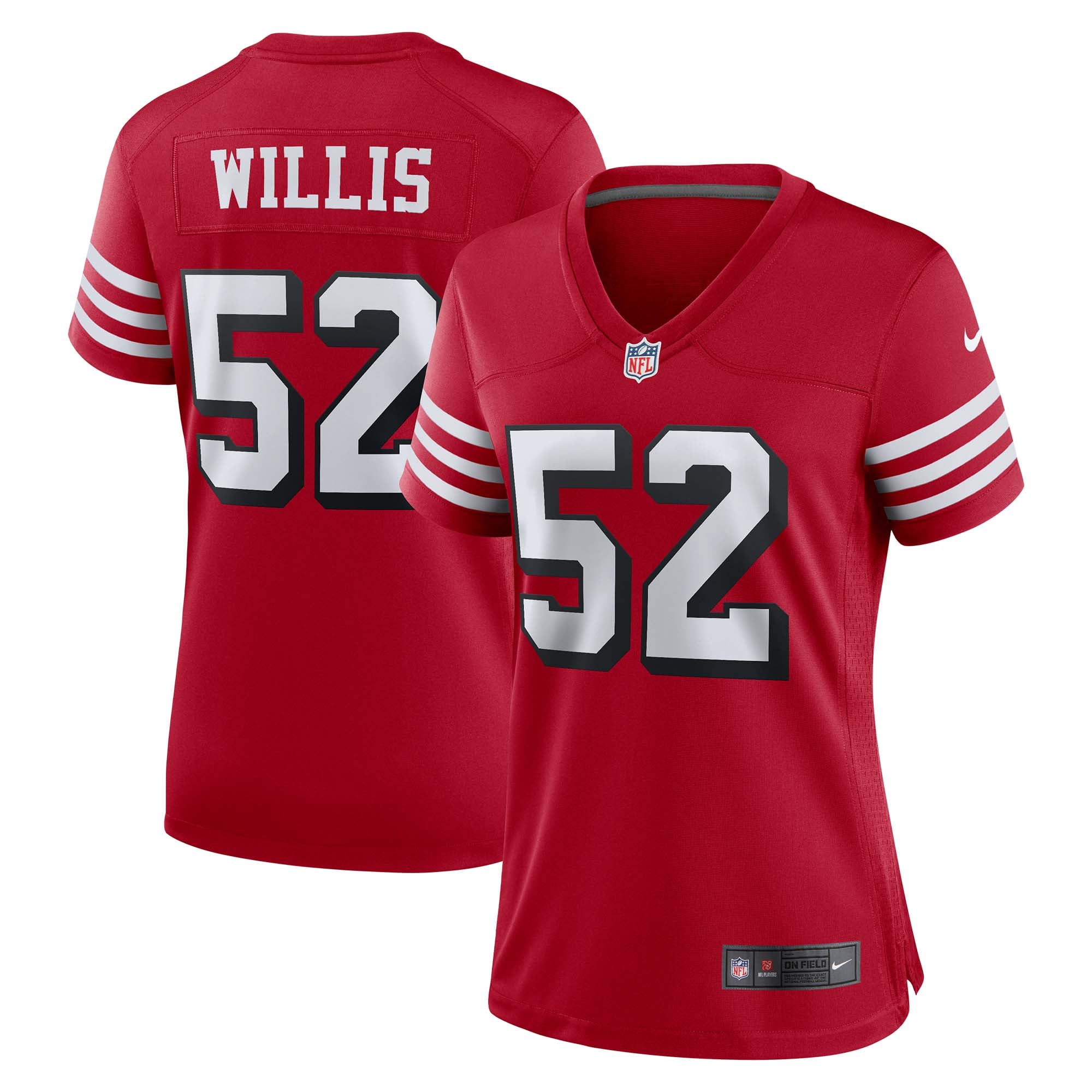 Women's San Francisco 49ers Patrick Willis Scarlet Alternate Game Jersey