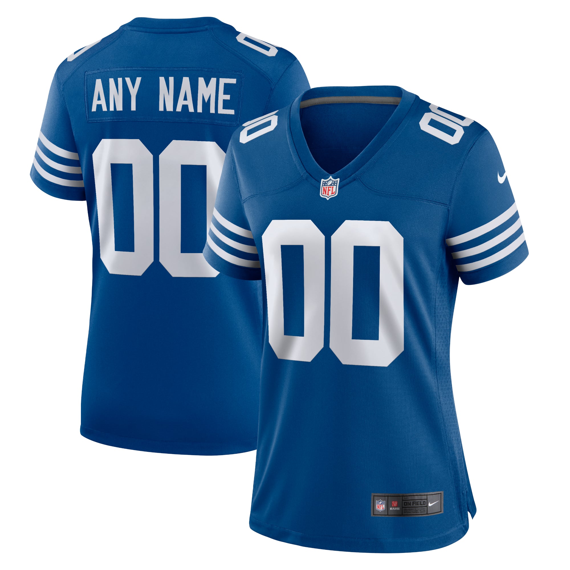 Women's Indianapolis Colts Royal Alternate Custom Jersey