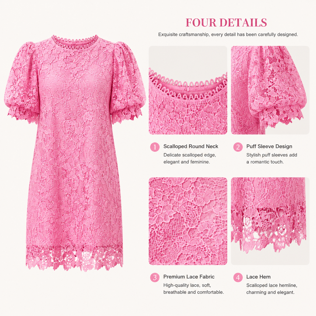 Eyelet Embroidery Dress