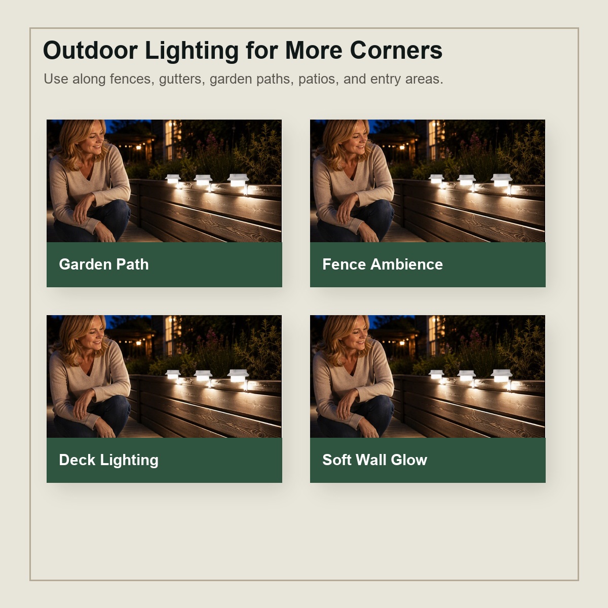 Solar Gutter Wall Lights