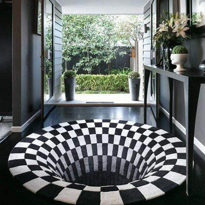 3D Vortex Illusion Rug-Aldronix