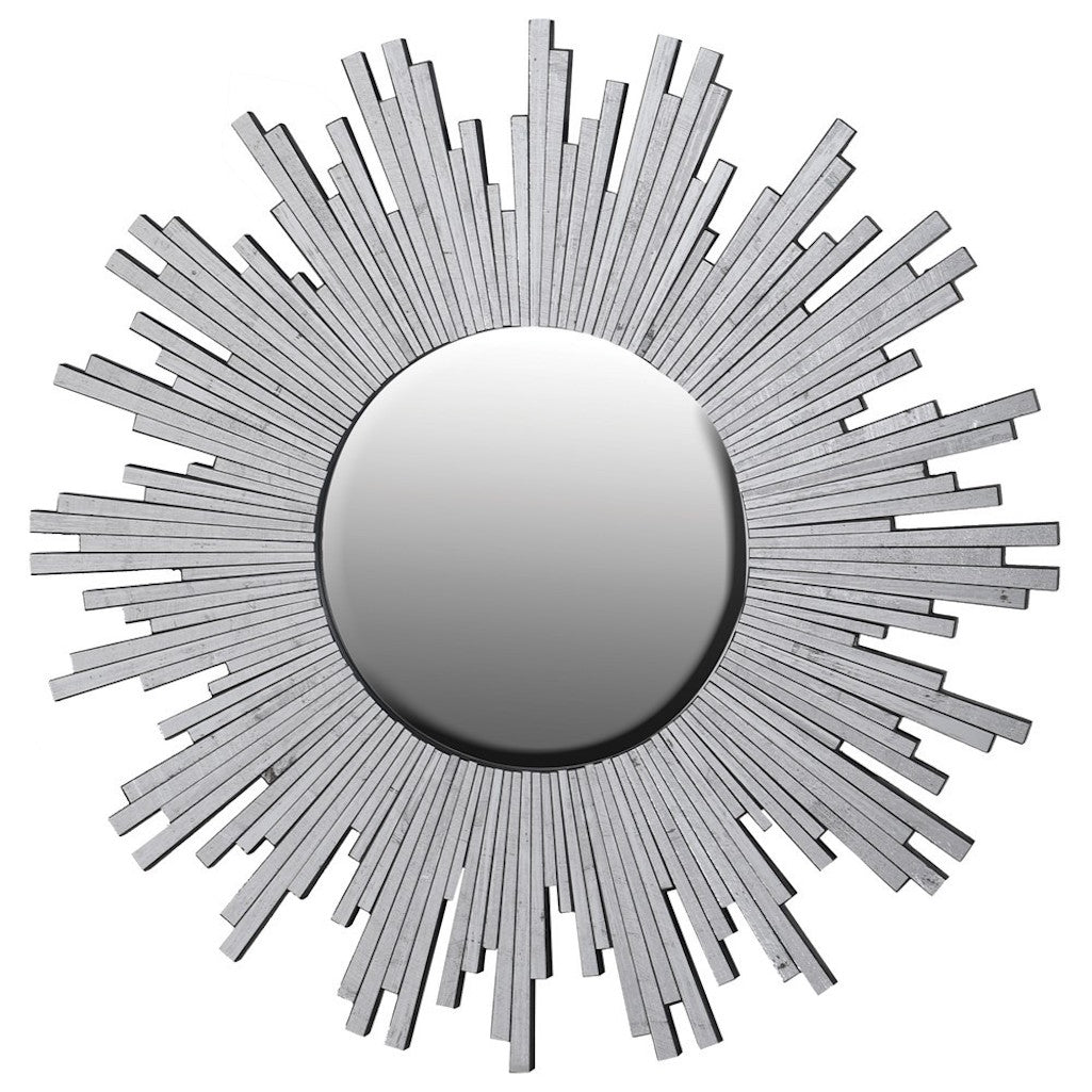 Large Burnished Sunburst Mirror-Aldronix