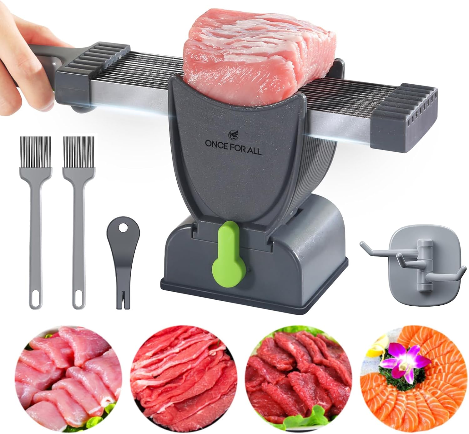 Fresh Meat Slicer Cleaver Kitchen Knife Set For Meat Slicing Shredding, Manual Meat Cutter Food Slicer For Beef Pork Mutton For Home Cooking BBQ Hot Pot-Aldronix