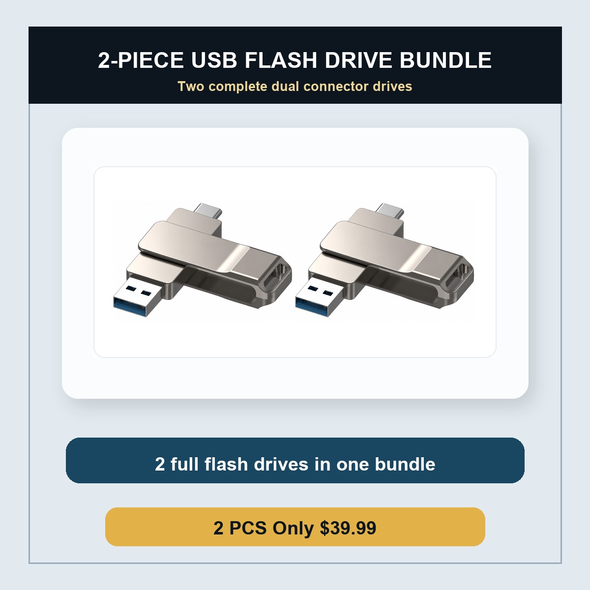 Dual Connector USB Flash Drive