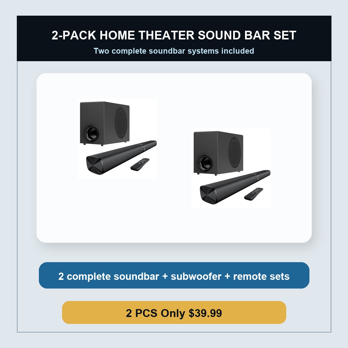 Home Theater Sound Bar Set