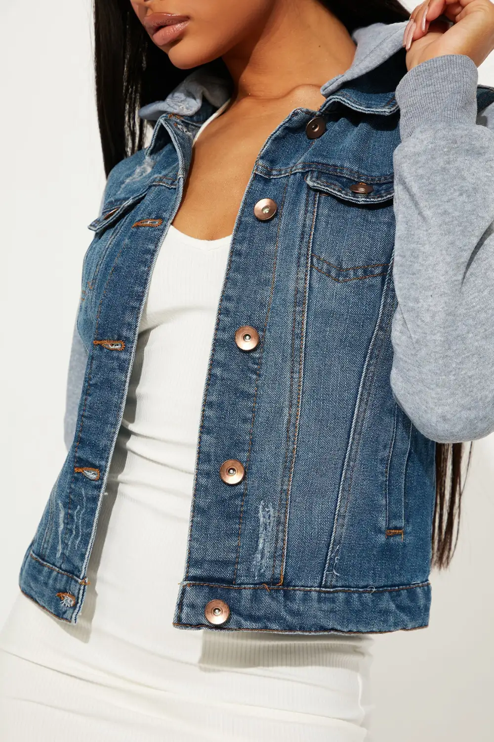 His Name Was Tustin Denim Jacket - Medium Wash-Aldronix