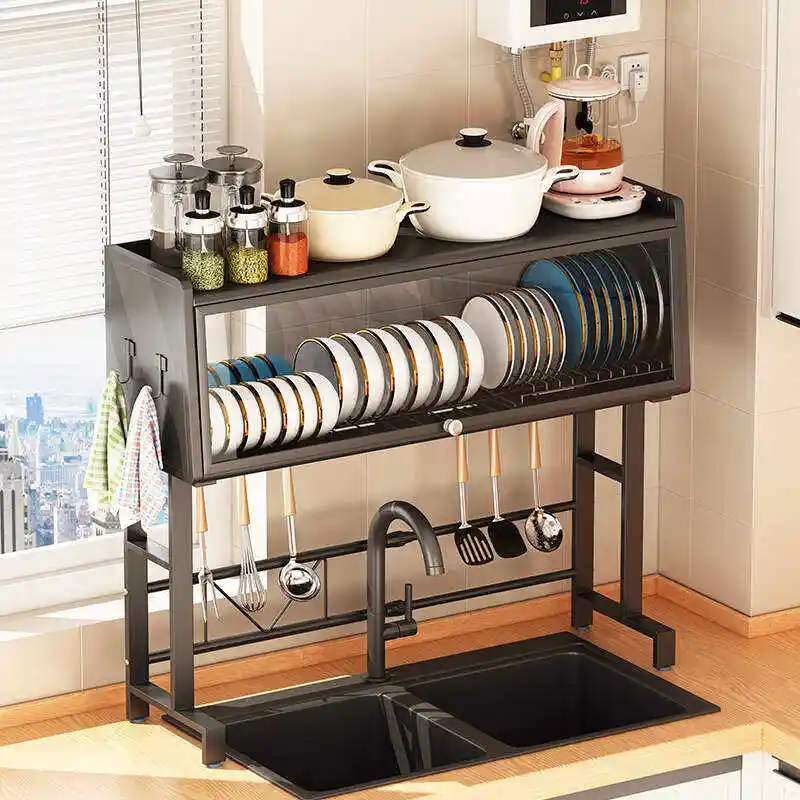 Hot Sale Stainless Steel Sliding Sink Top Storage Rack-Aldronix