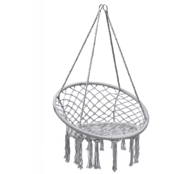 Hanging woven rope swing hammock chair swing seat-Aldronix