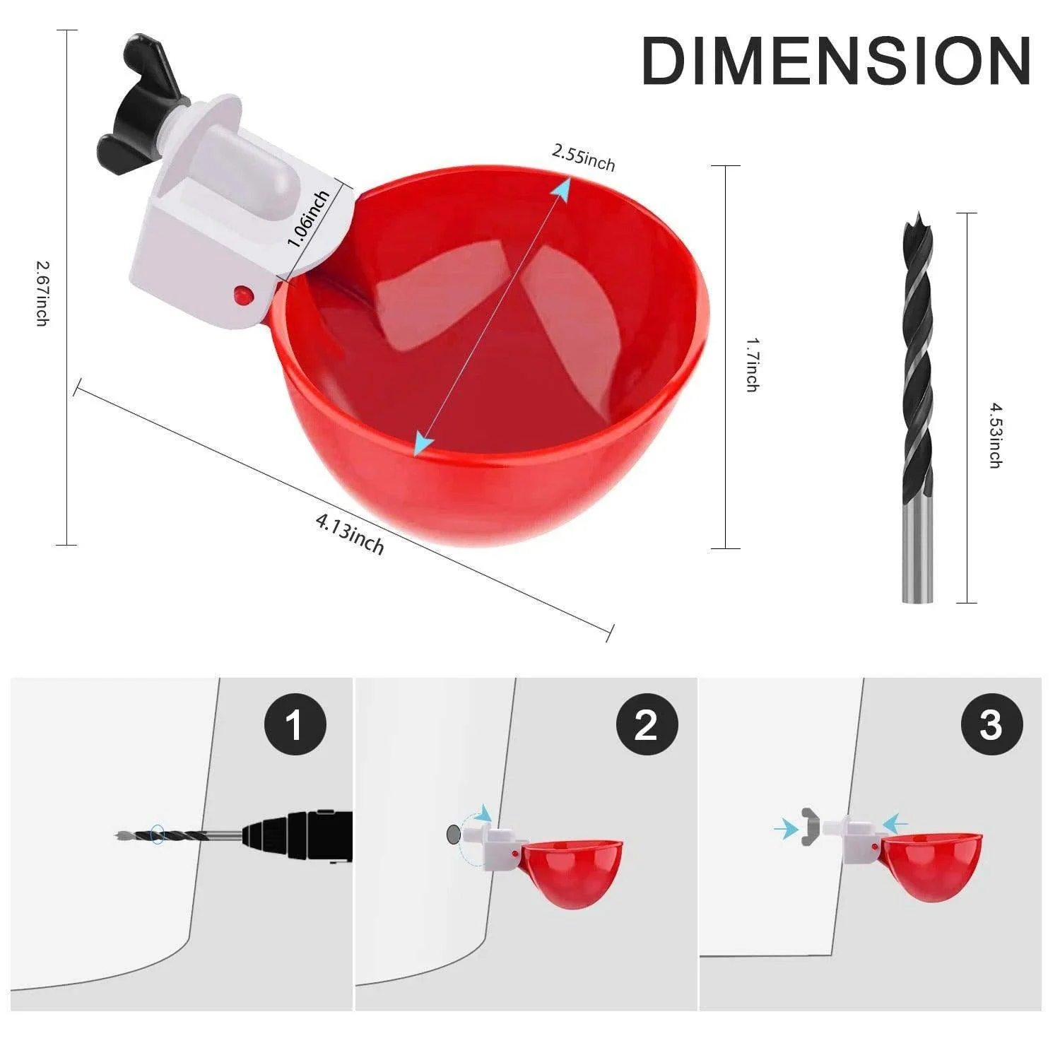 10 Pcs Chicken Waterer-Aldronix
