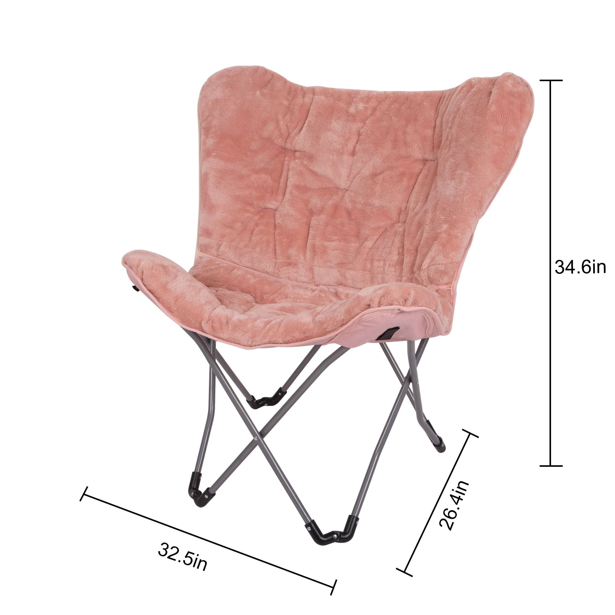 Folding Butterfly Chair , Blue-Aldronix