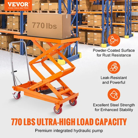Hydraulic Lift Table Cart-Aldronix