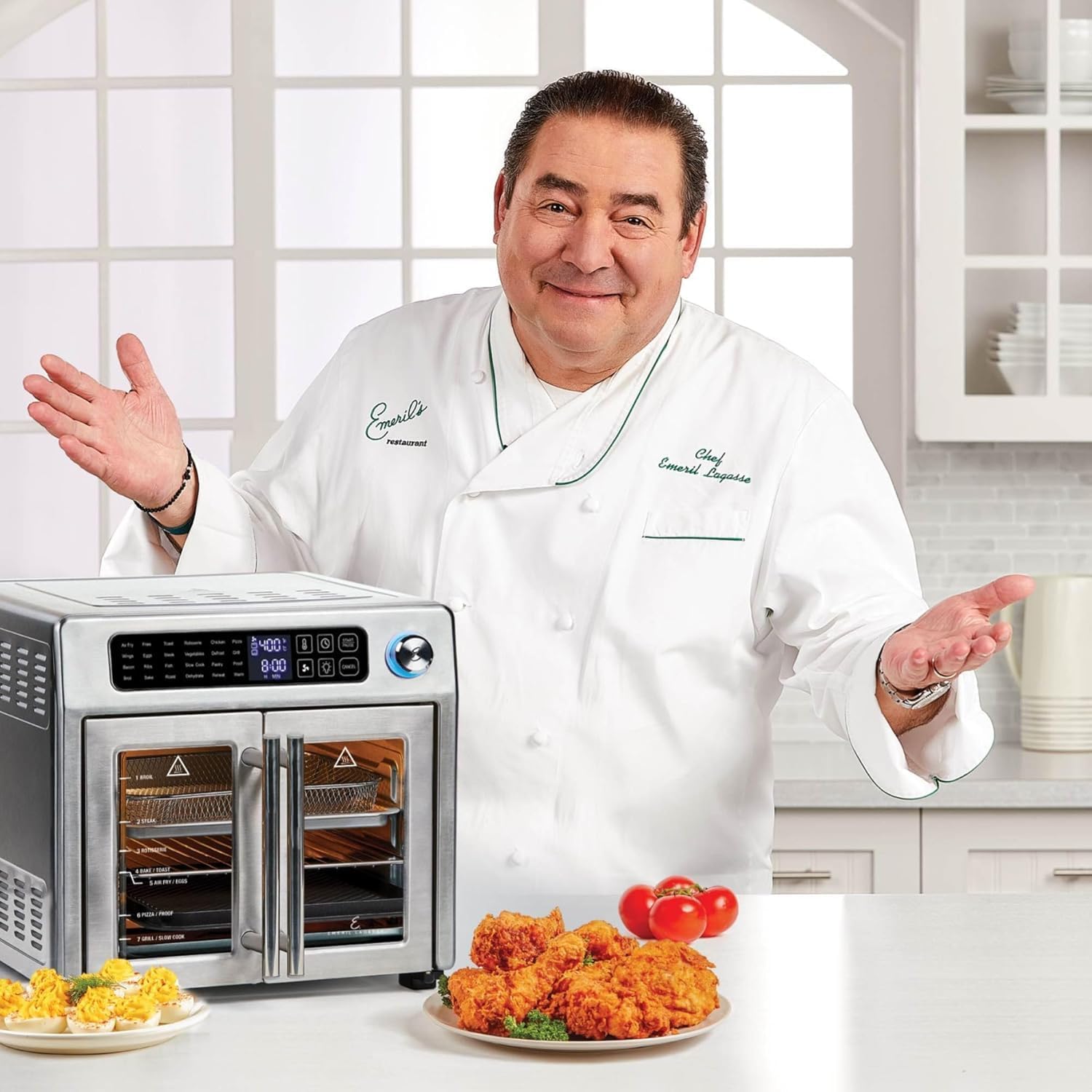 Extra Large French Door Air Fryer Toaster Oven Combo-Aldronix
