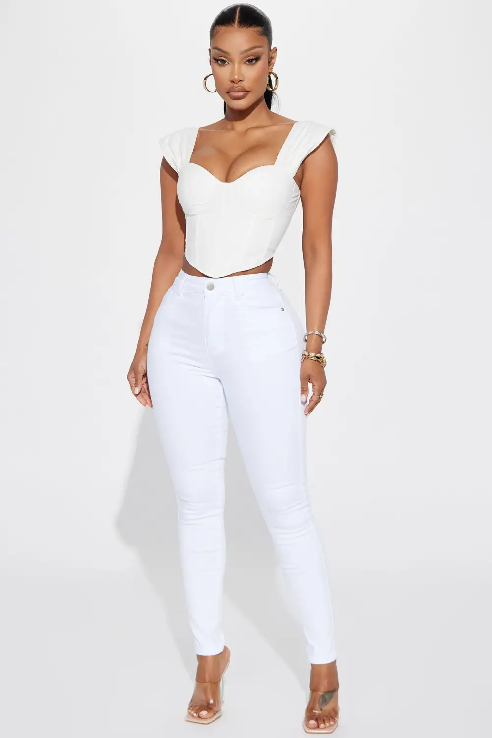 Irresistible Stretch Skinny Jean - White-Aldronix