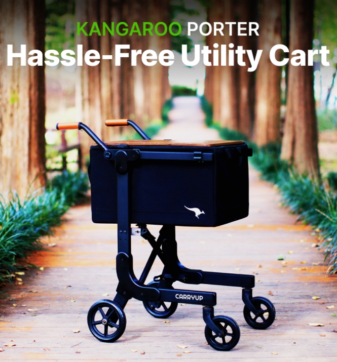 A Handy Folding Utility Cart and Mobile Worksurface-Aldronix