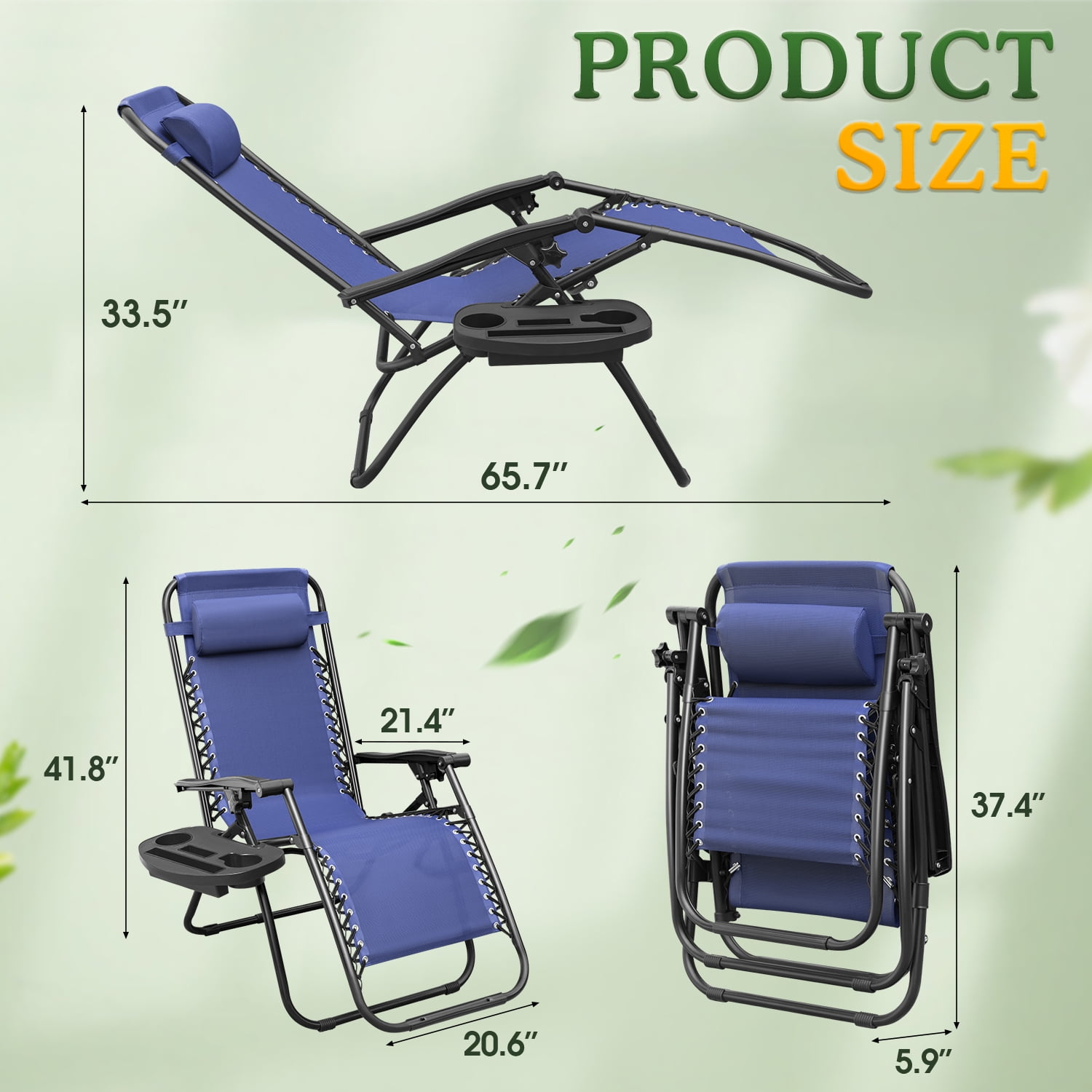 Patio Zero Gravity Chair Outdoor Adjustable Recline Chair seating capacity 2, Light Red-Aldronix