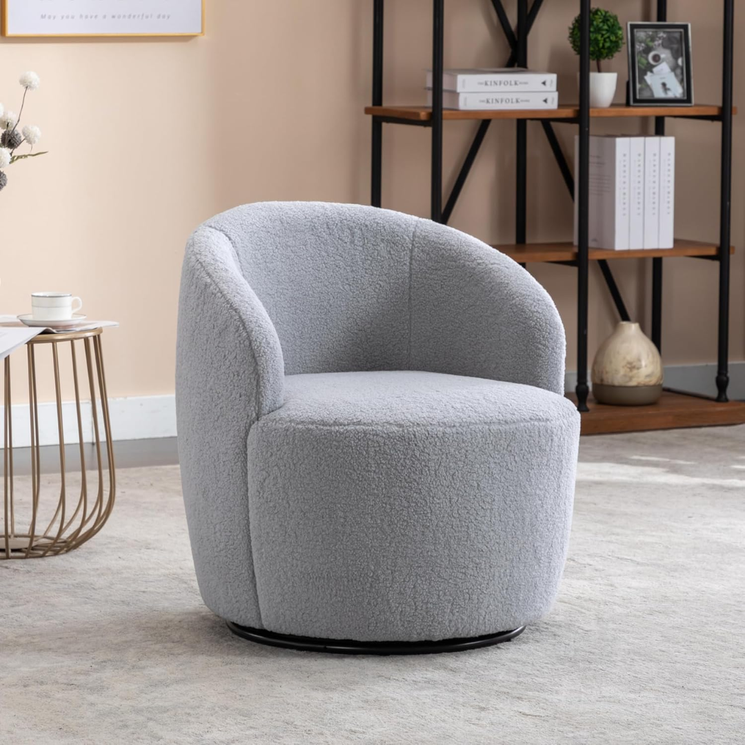 Teddy Swivel Cuddle Chair-Aldronix