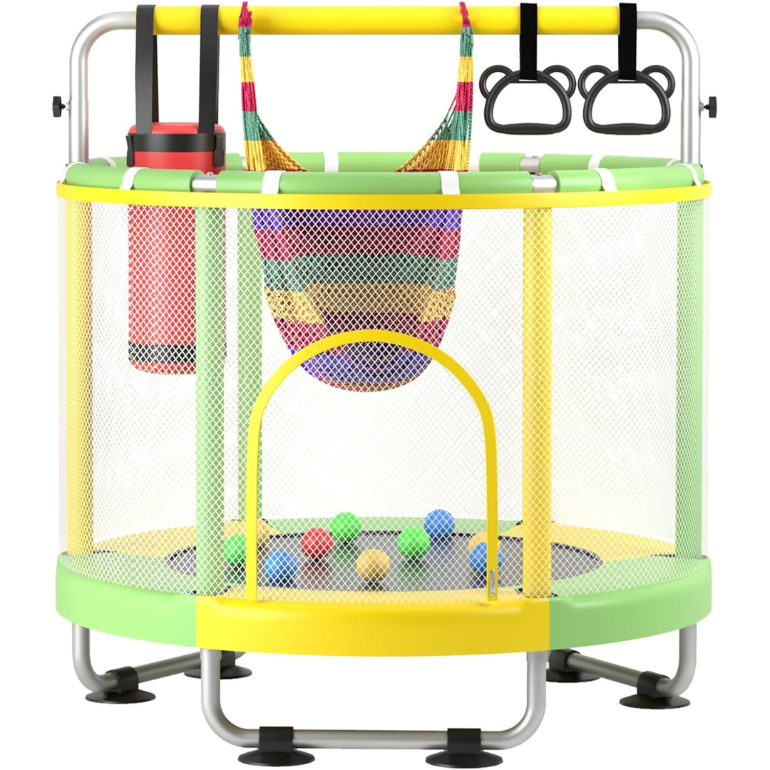 Trampoline for Kids with Enclosure-Aldronix