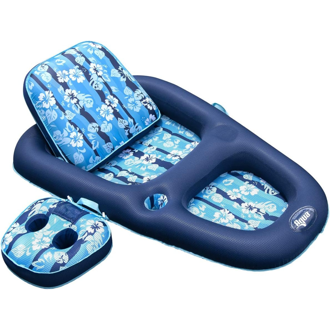 Tanner & Recliner with Accessory Caddy Pool Float-Aldronix