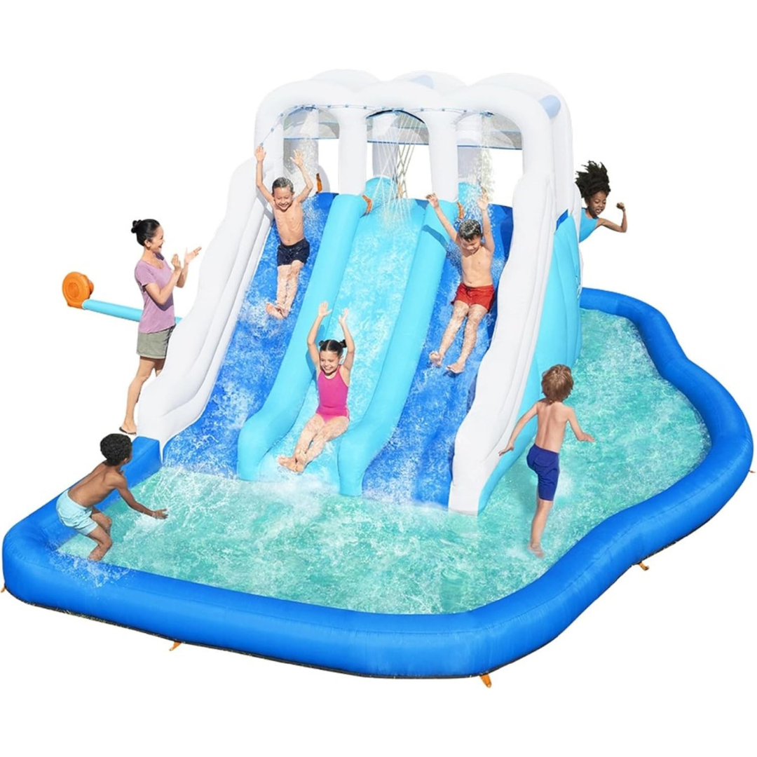 Inflatable Triple Slide - Splash Pool Water Park-Aldronix