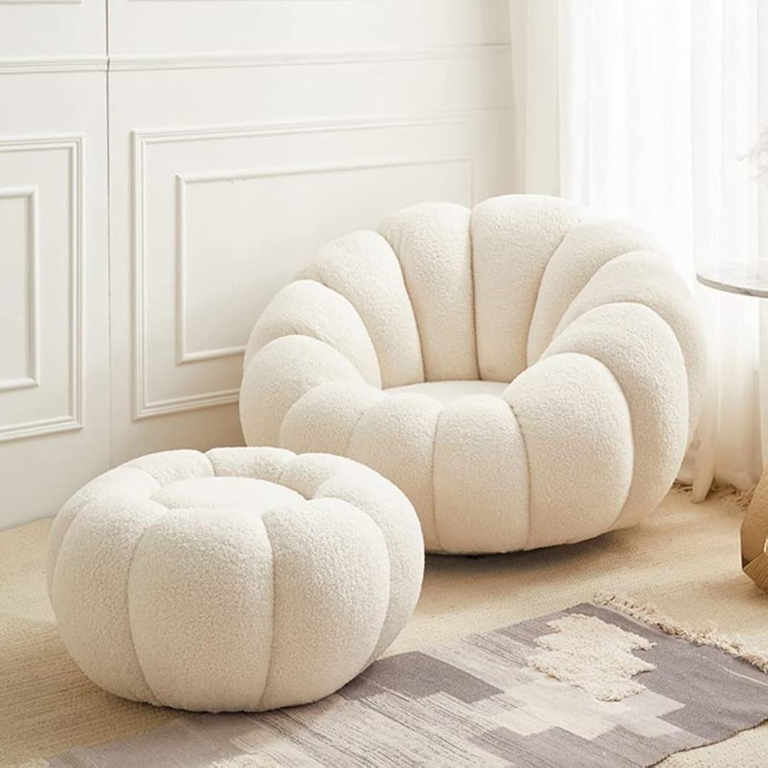 Modern Lamb Fleece Sofa Set-Aldronix
