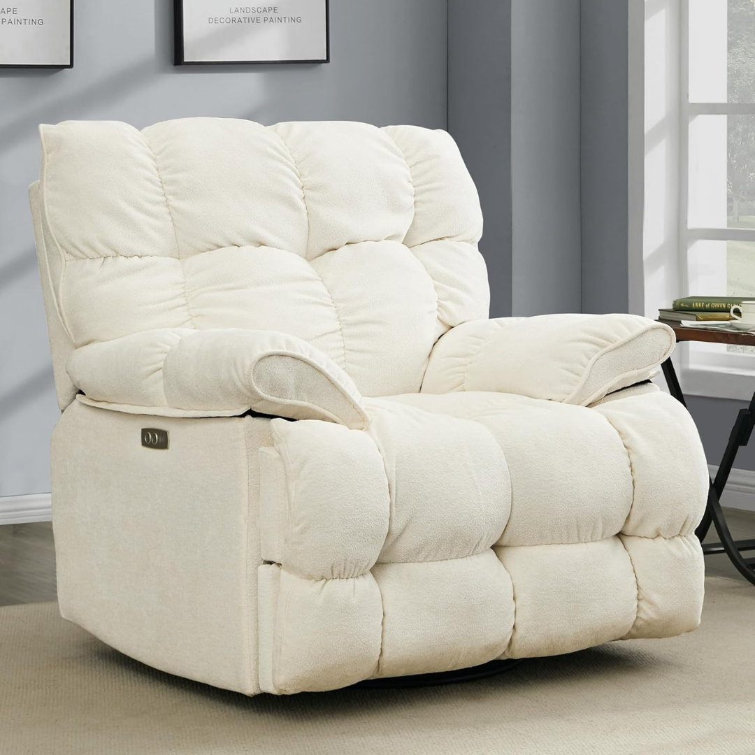 Super Comfy Overstuffed Extra Wide Rocking Recliners-Aldronix