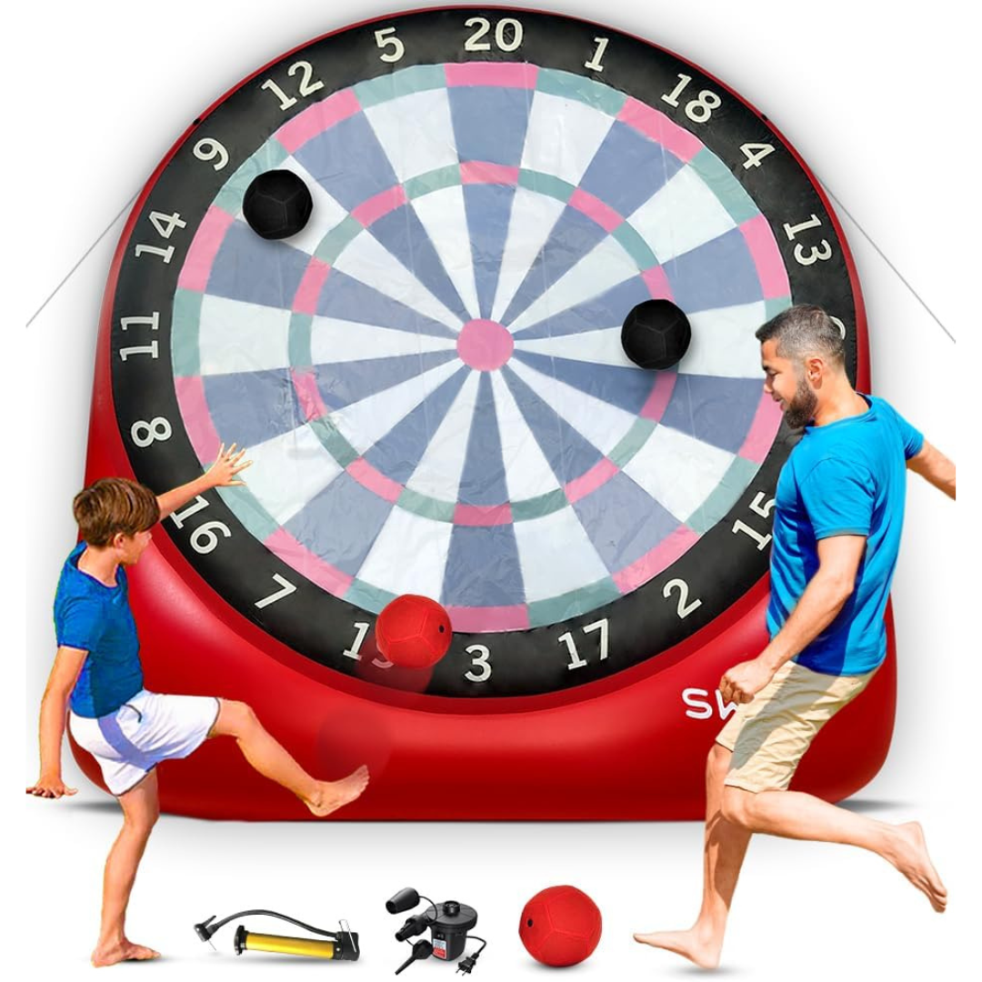 Giant Kick Darts with 15+ Games Included-Aldronix