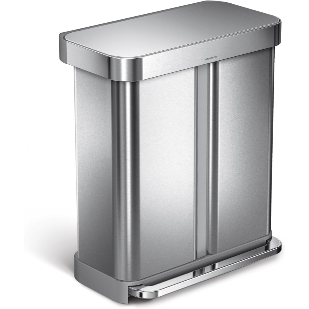 Dual Compartment Kitchen Trash Can-Aldronix