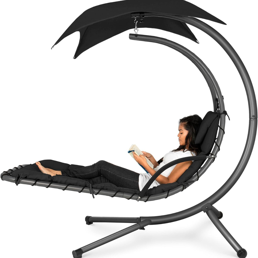Curved Steel Chaise Lounge - Swing-Aldronix