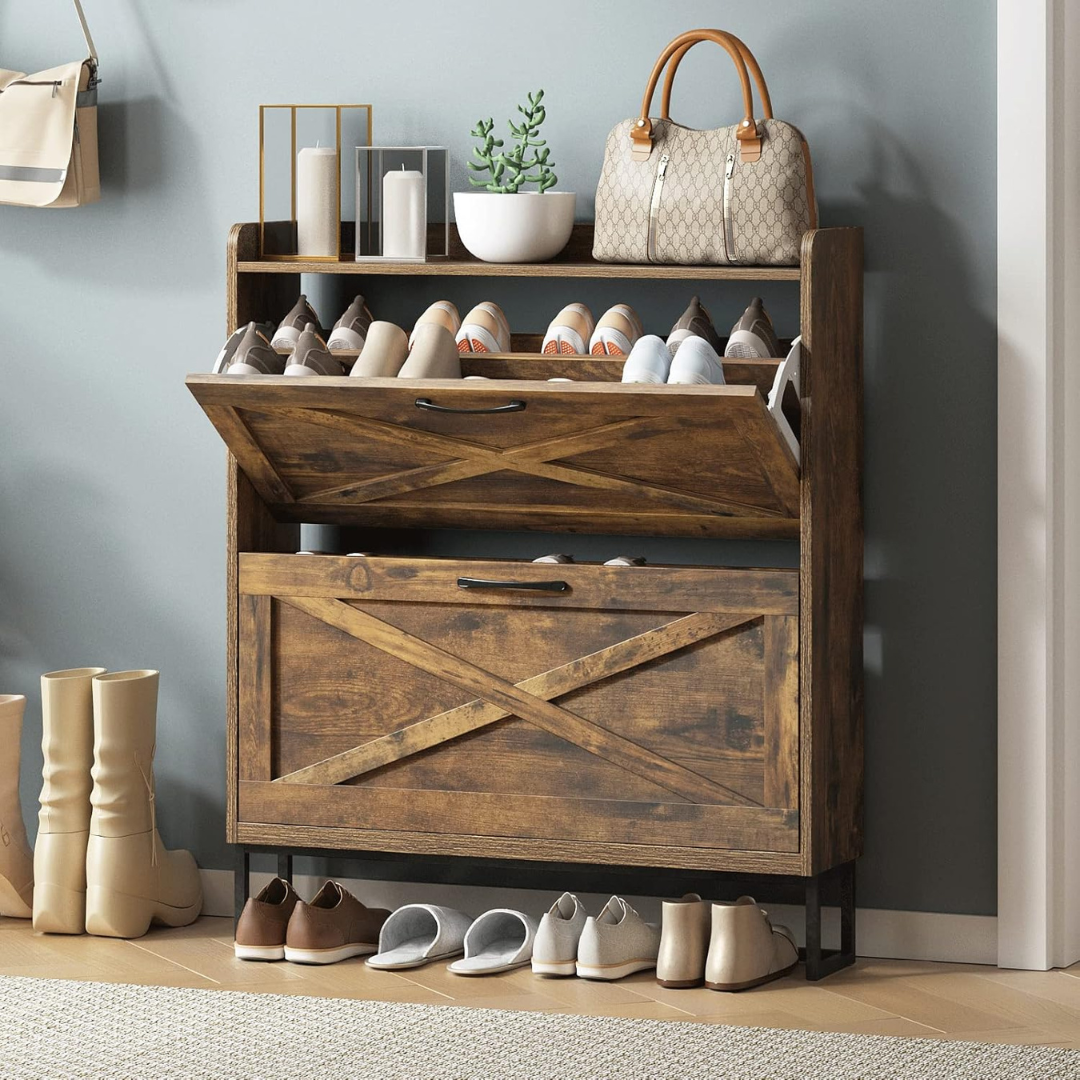 Entryway Shoe Storage Cabinet-Aldronix