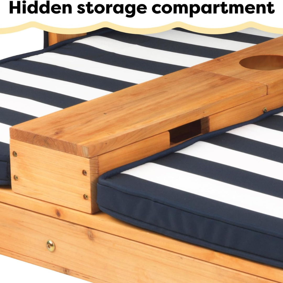 Double Garden Sun Lounger for Kids-Aldronix