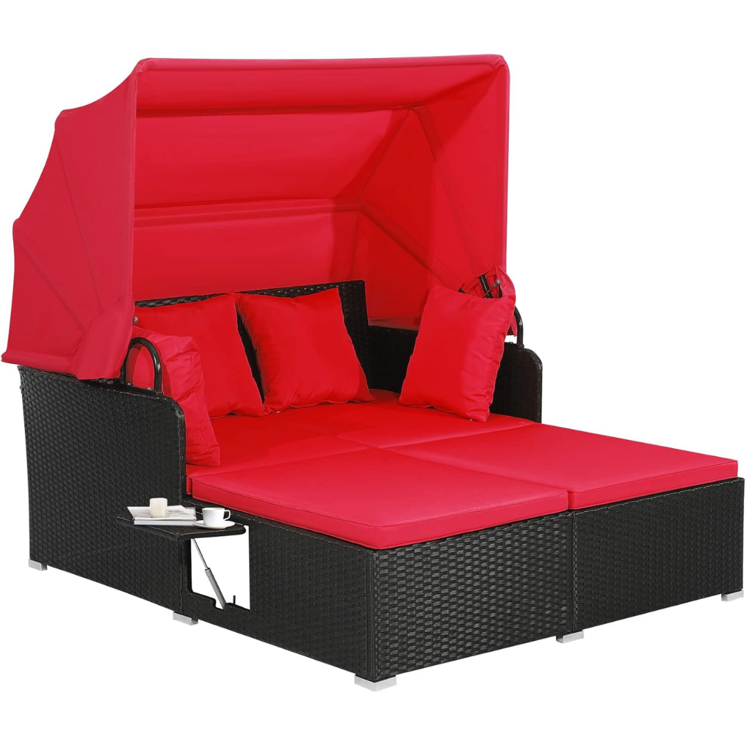 Wicker Sun Lounger-Aldronix