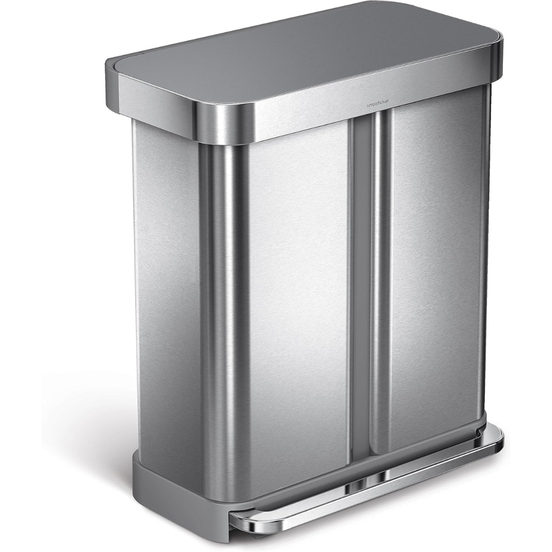 Dual Compartment Kitchen Trash Can-Aldronix