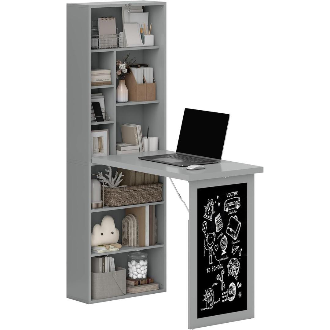 Fold-Out Convertible Writing Table-Aldronix