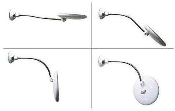 10X LED mirror on suction cup-Aldronix