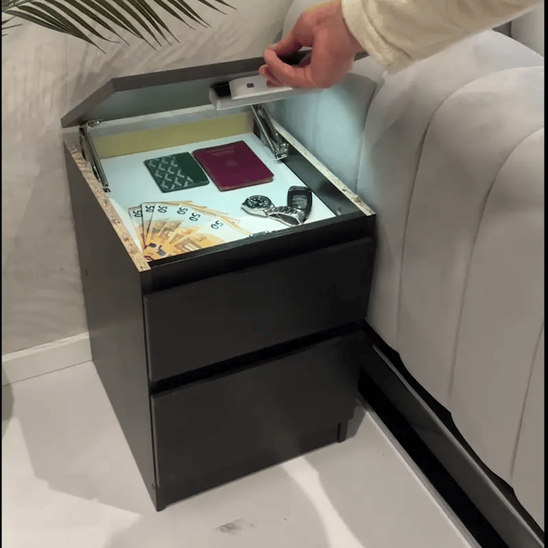 Secret Compartment Luxury Nightstand-Aldronix