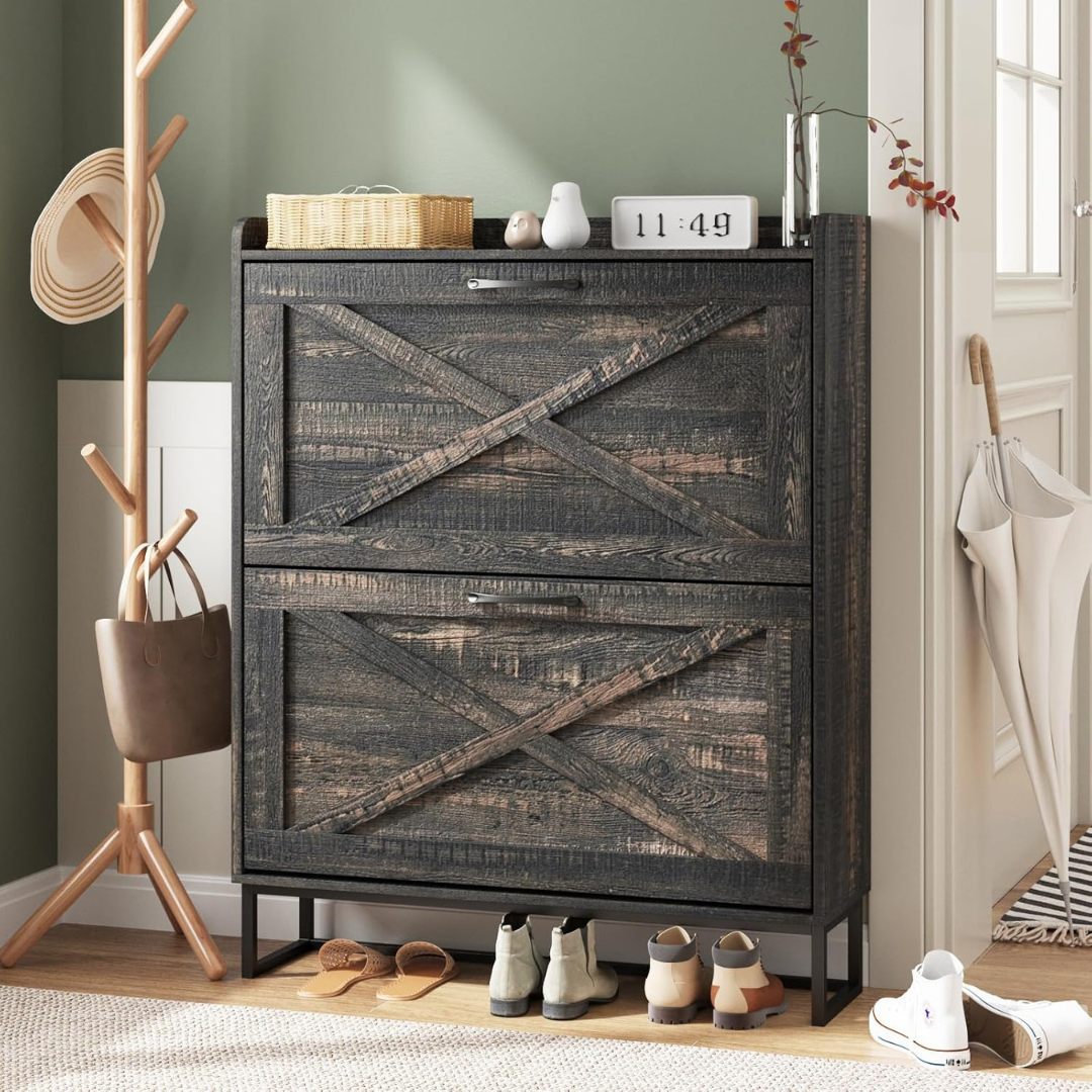 Entryway Shoe Storage Cabinet-Aldronix