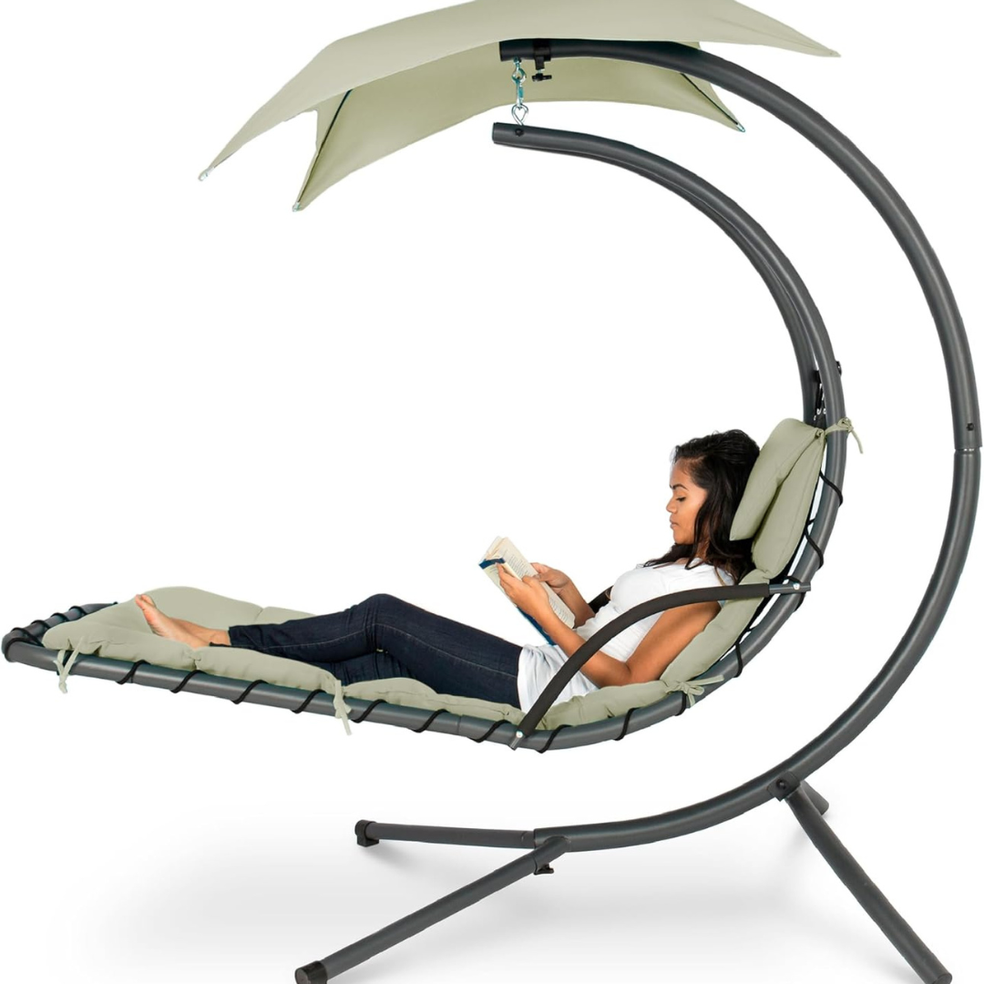 Curved Steel Chaise Lounge - Swing-Aldronix