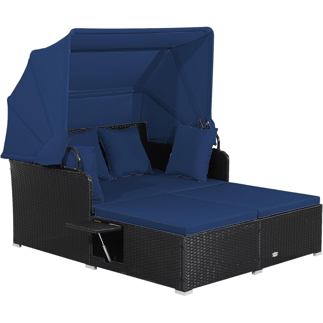 Wicker Sun Lounger-Aldronix