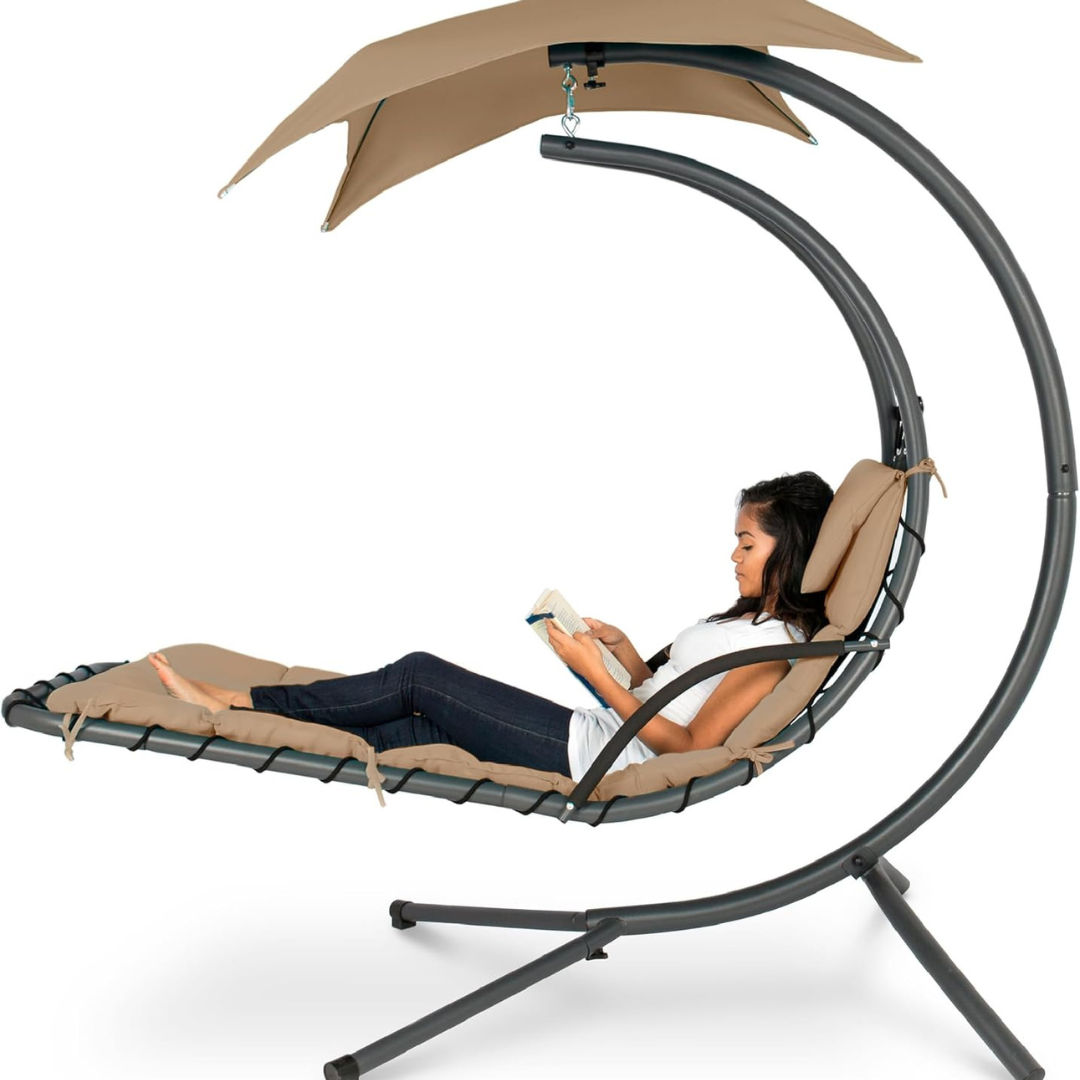 Curved Steel Chaise Lounge - Swing-Aldronix