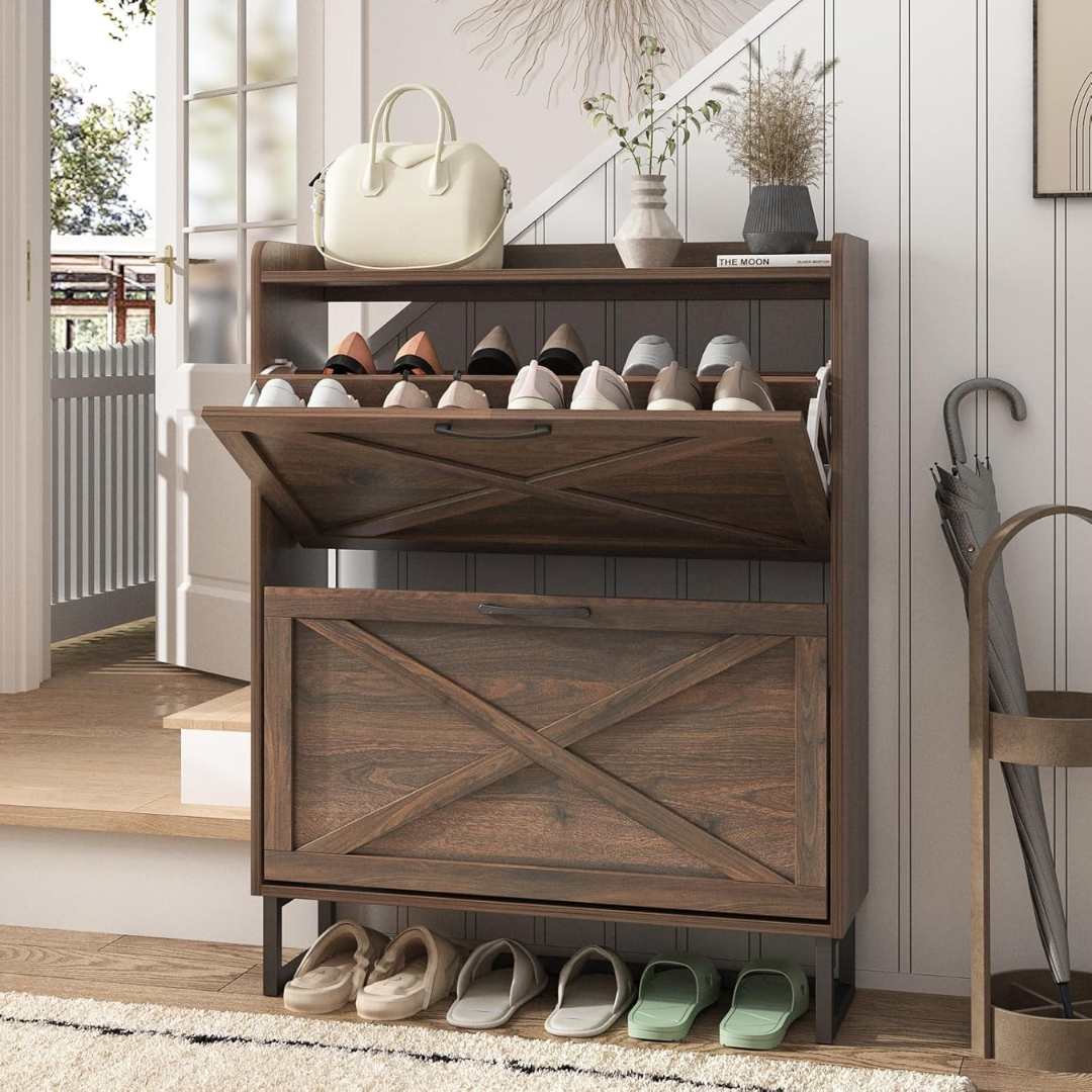 Entryway Shoe Storage Cabinet-Aldronix