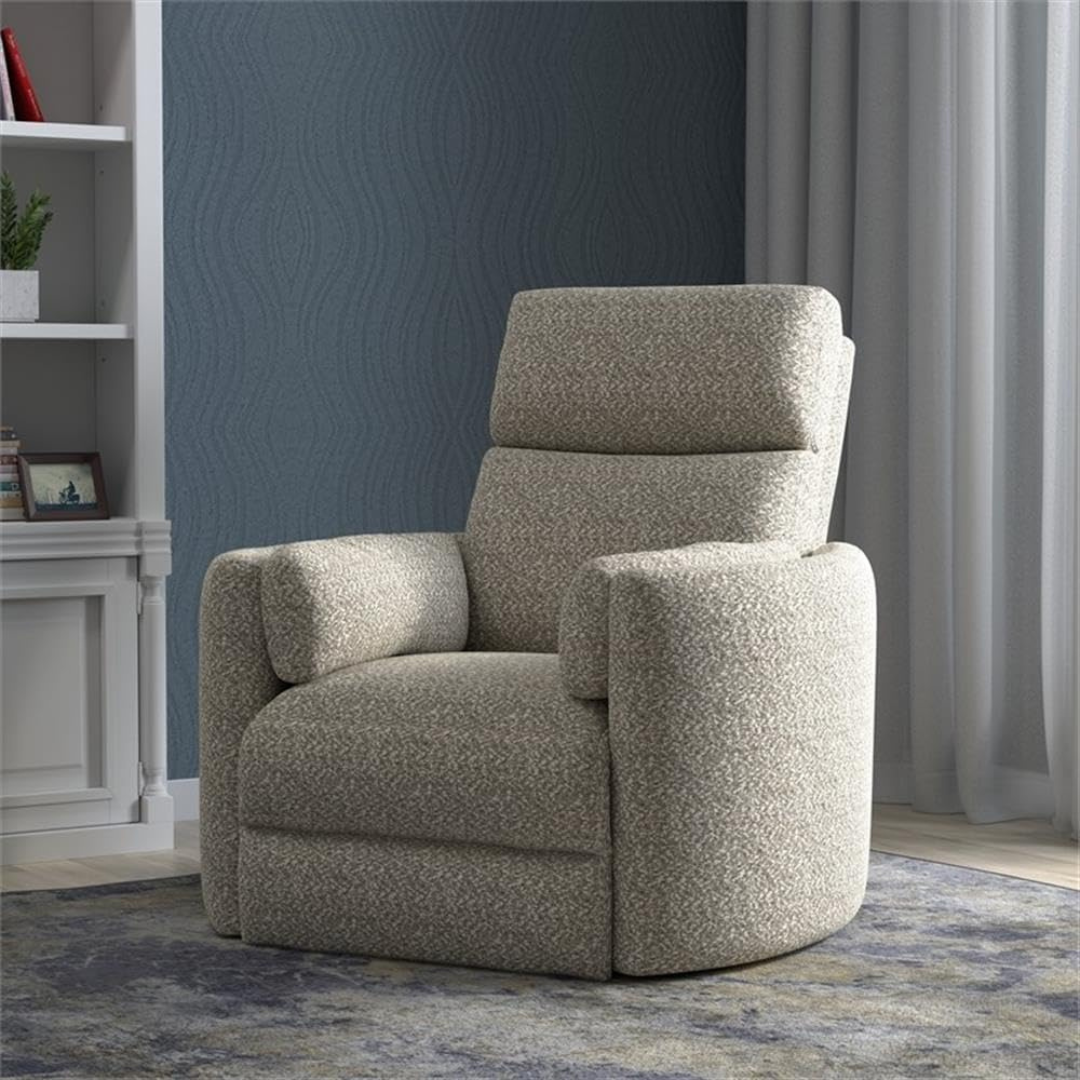 Swivel Glider Recliner in Ivory-Aldronix