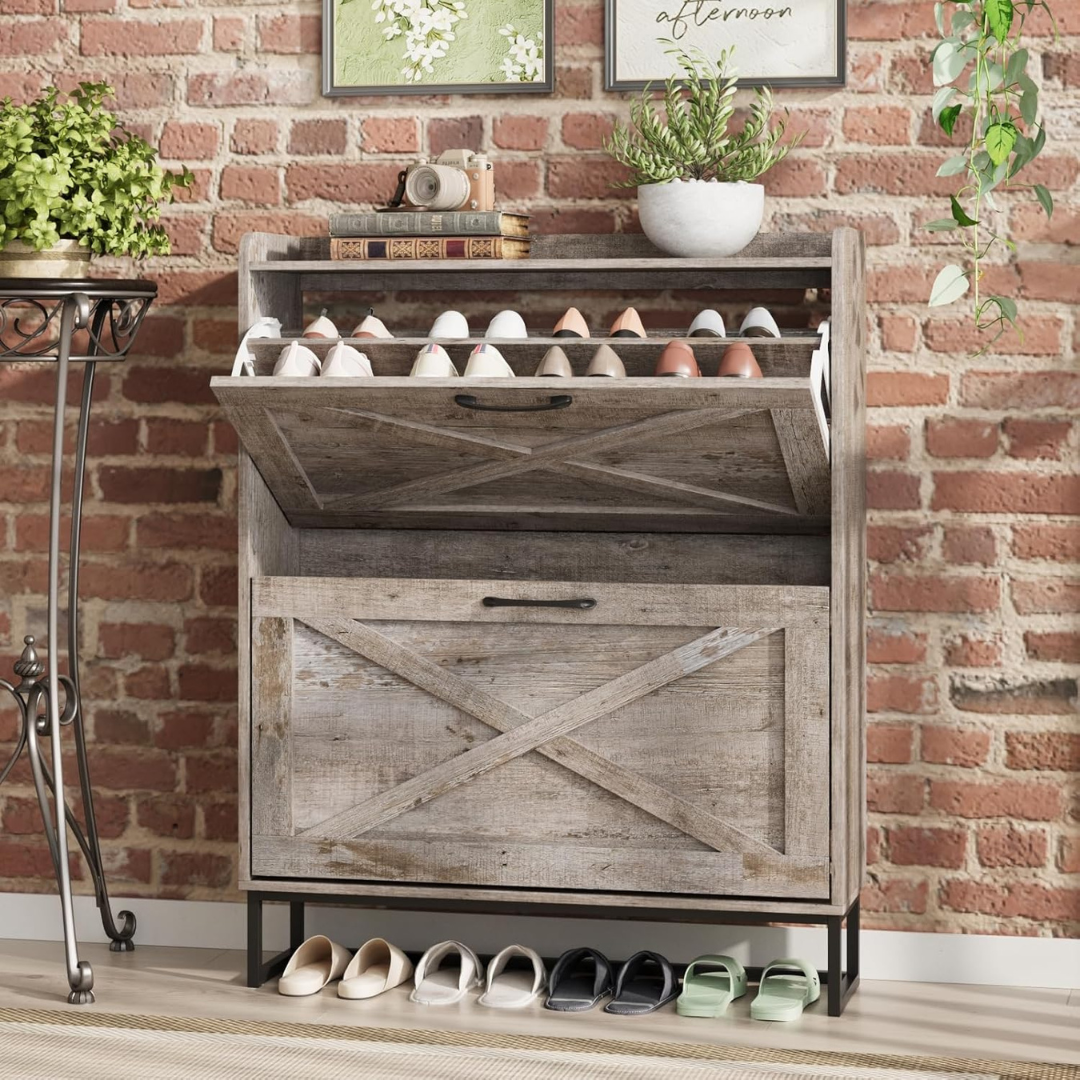 Entryway Shoe Storage Cabinet-Aldronix