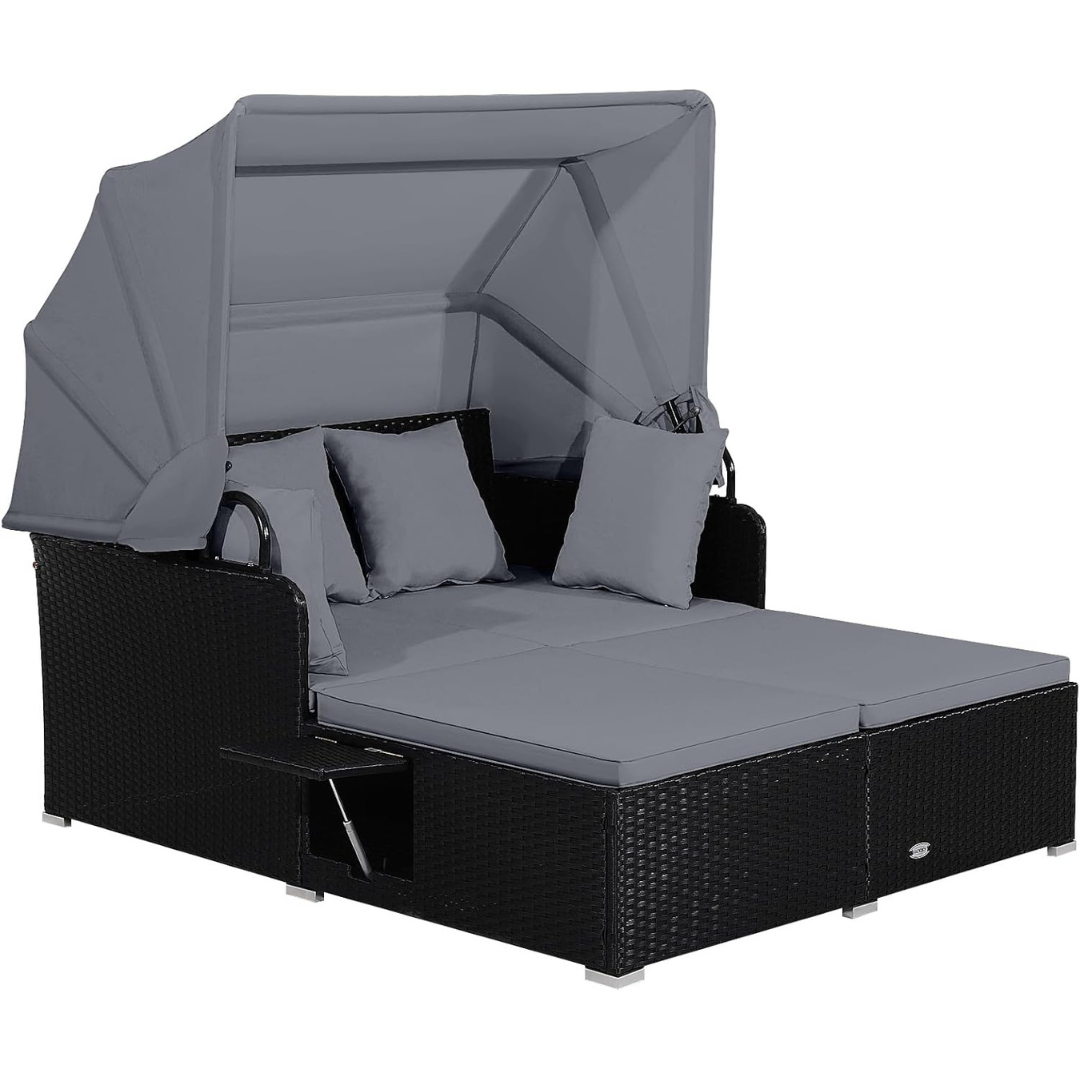 Wicker Sun Lounger-Aldronix
