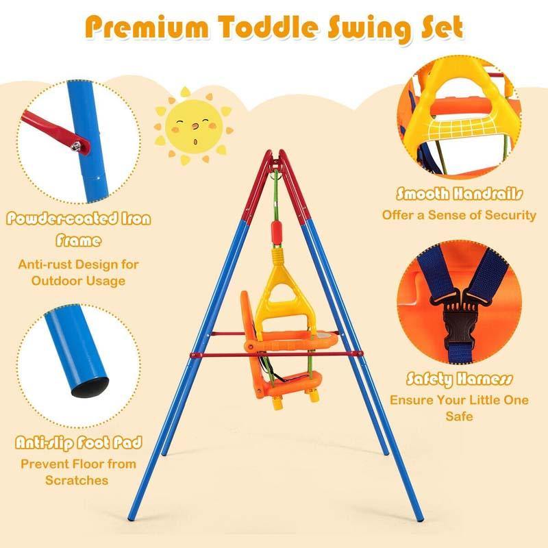 Toddler Swing Seat Set High Back Seat with Swing Set-Aldronix