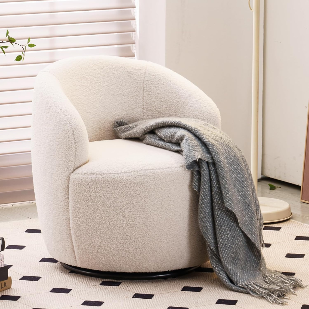 Teddy Swivel Cuddle Chair-Aldronix